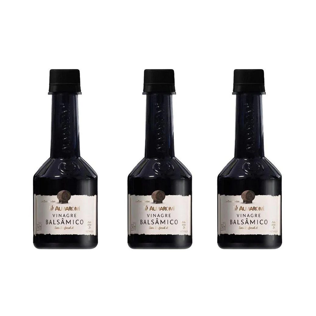 Kit 3uni Vinagre Balsâmico 280ml - Almaromi
