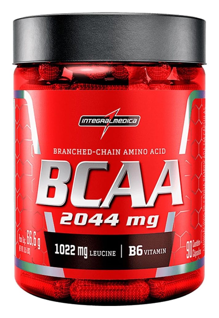 Aminoácidos Essenciais BCAA 2044mg 90 cápsulas – Para Energia e Desempenho – Integralmedica