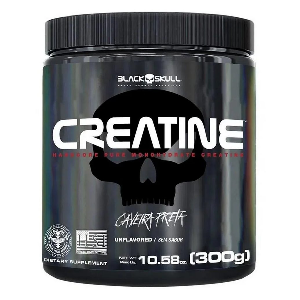 CREATINA 100% PURA (300G) - BLACK SKULL