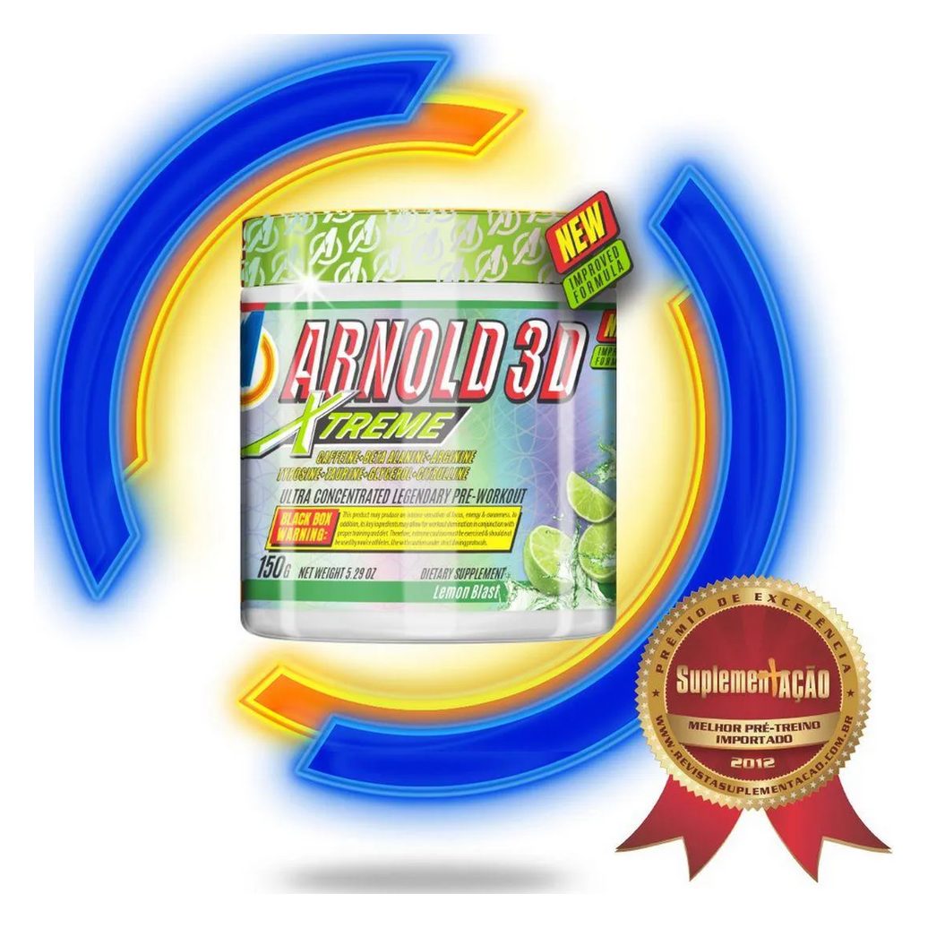 Pré-treino Arnold Nutrition Arnold 3d Xtreme Limão 150g