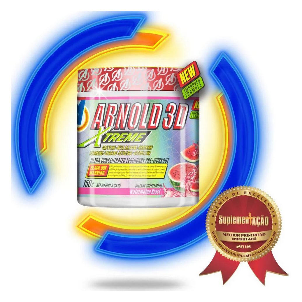 Pré-treino Arnold Nutrition Arnold 3d Xtreme Melancia 150g