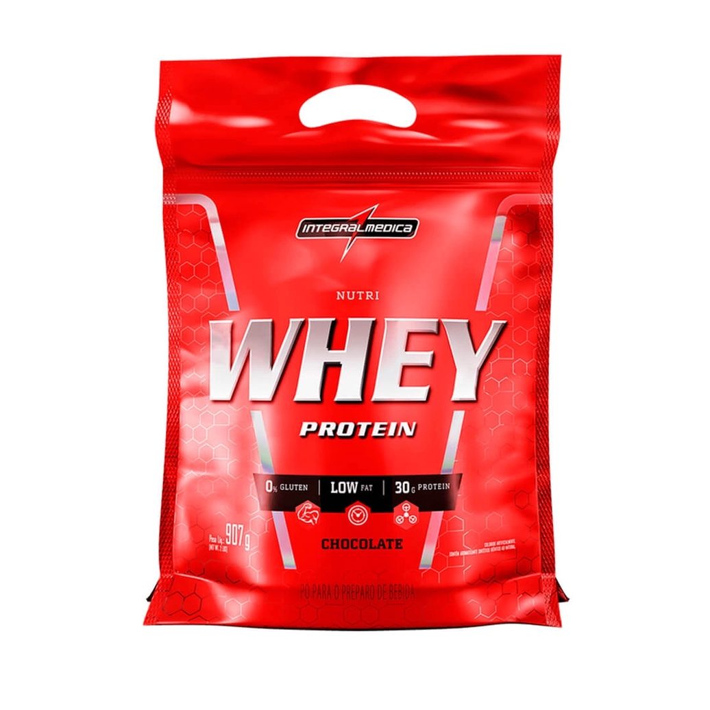 Nutri Whey Protein 907g – Refil Integralmedica – Full Entrega Rapida (Chocolate)