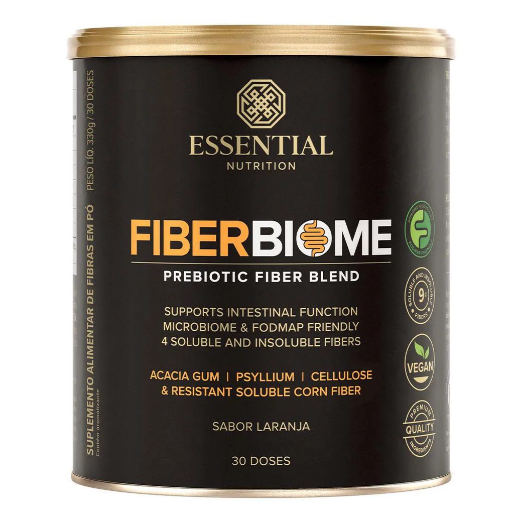 Fiber Biome Blend de Fibras – Laranja (330g) – Essential Nutrition