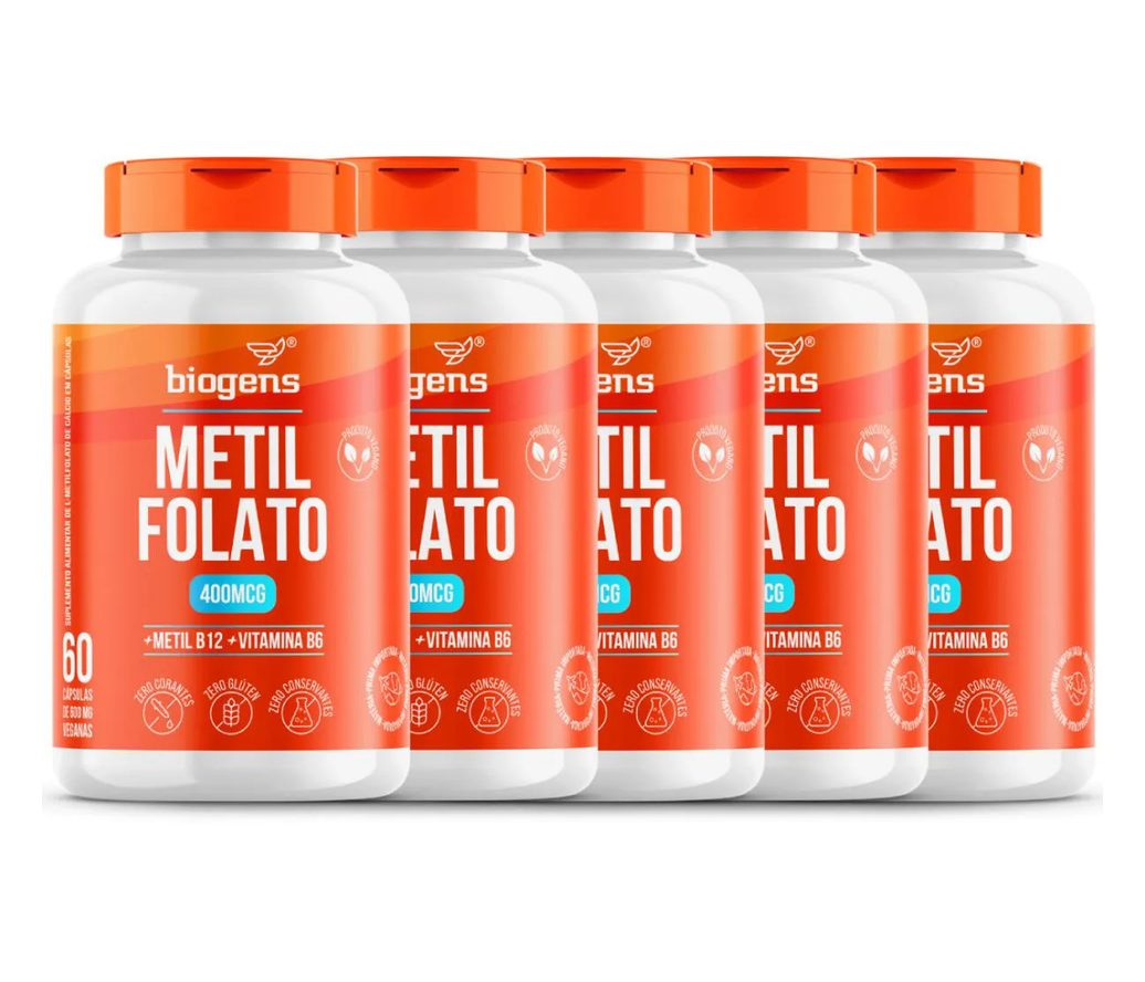 Biogens Kit 5x Metil Folato 60 Cápsulas