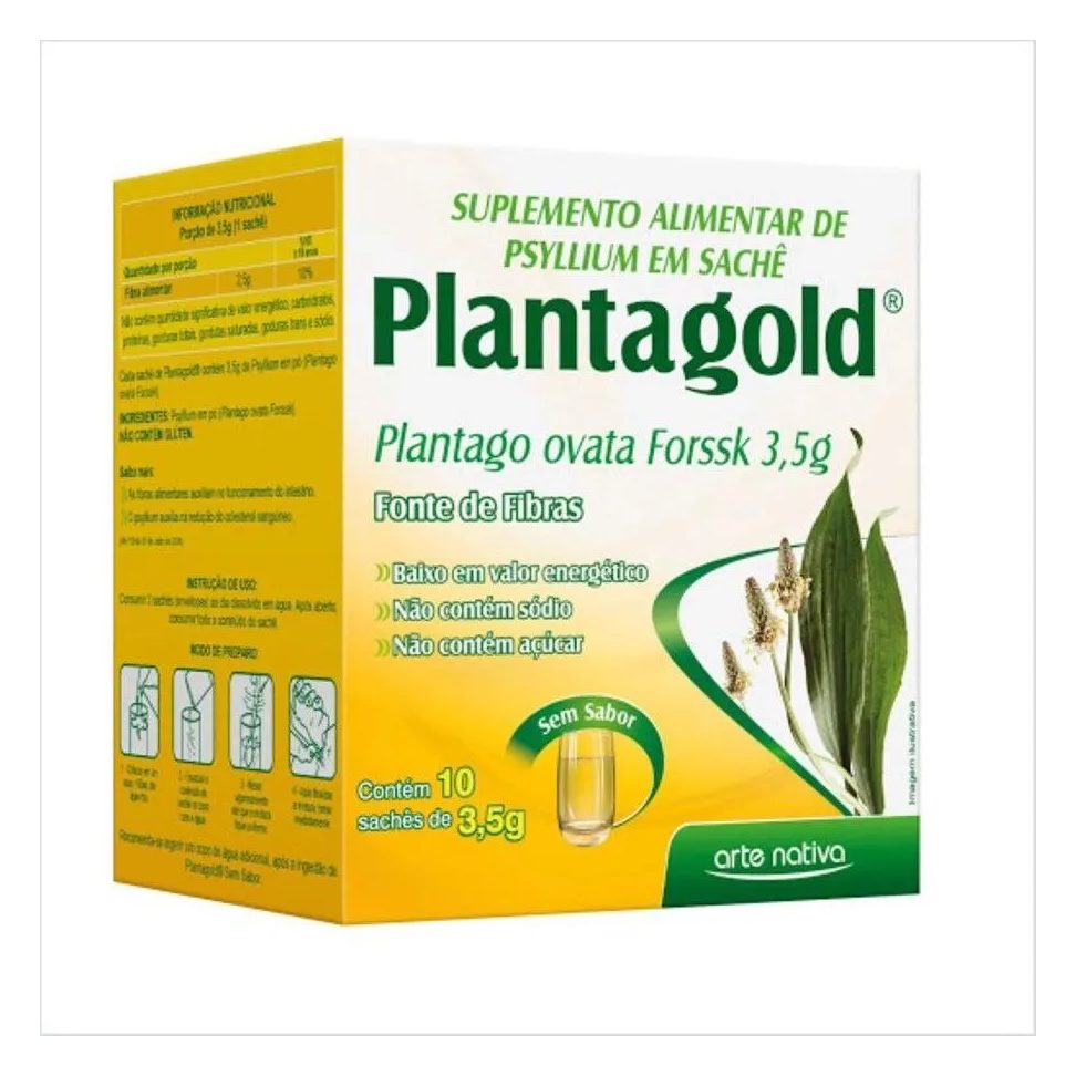 Plantagold 3,5g com 10 Saches sem Sabor Arte Nativa