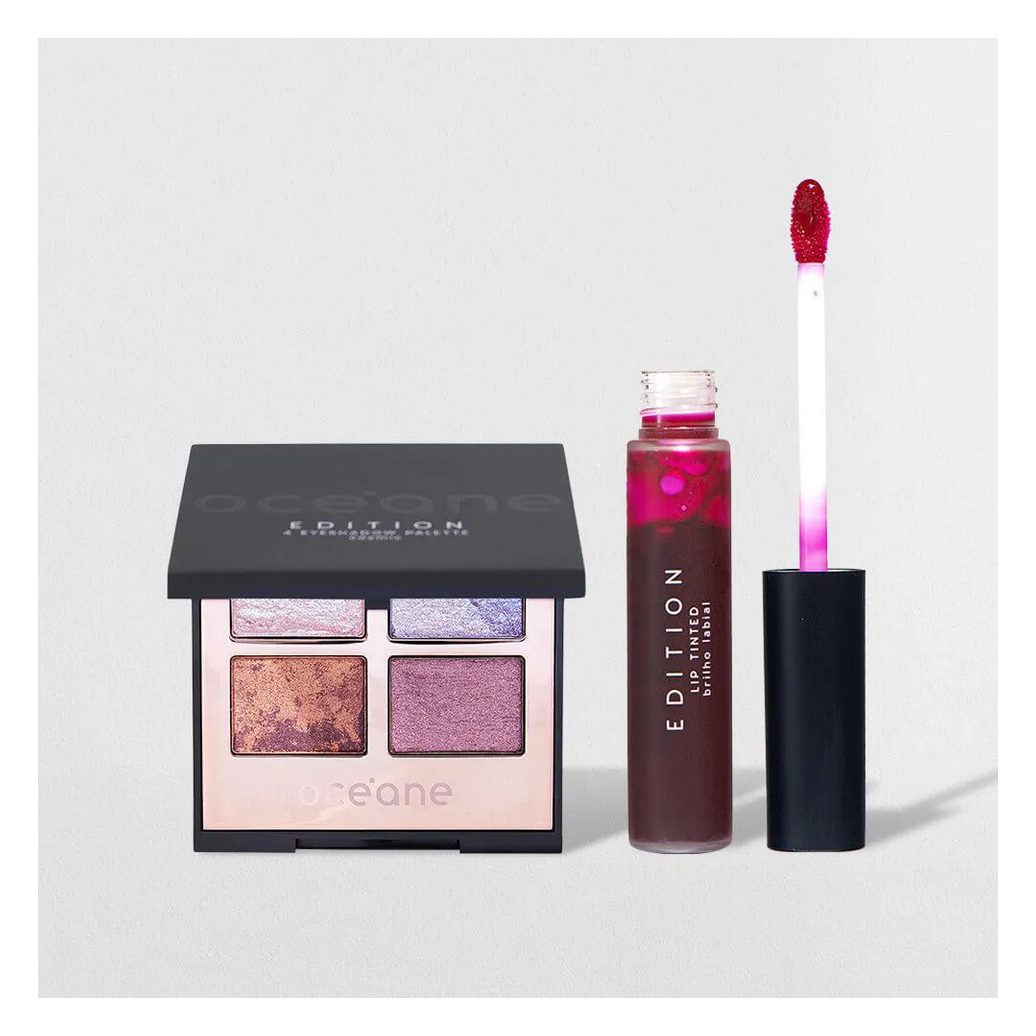 Kit Paleta de Sombras Cosmic + Lip Tinted Pink Océane Edition (2 Produtos)