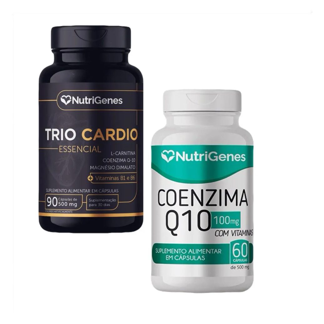 Trio Cardio + Coenzima Q10 Coq10 - Nutrigenes