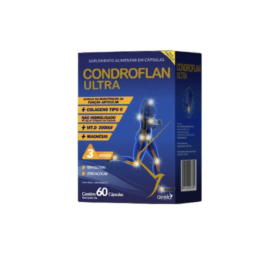 Suplemento Alimentar Condroflan Ultra Airela 60 Cápsulas