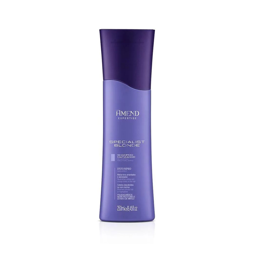 Shampoo Matizador Amend Speciali Blond Neutralização de Tons Amarelados 250ml