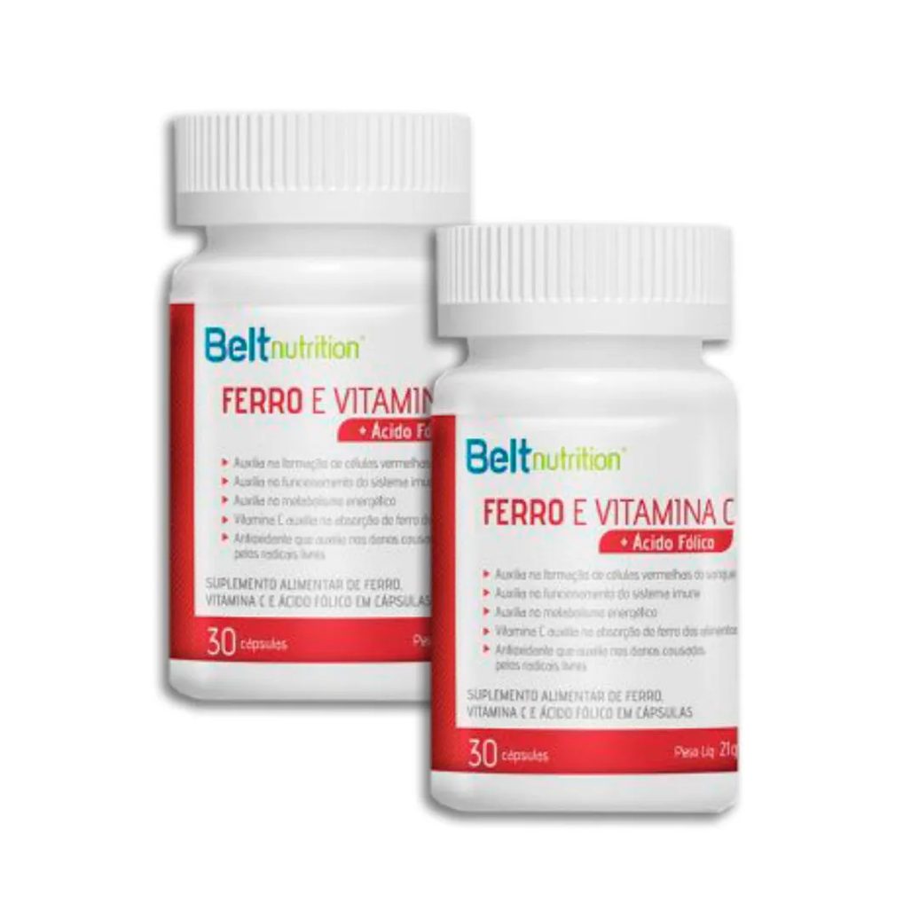 2x Multivitamínico Belt Ferro com Vitamina C+ácido Fólico