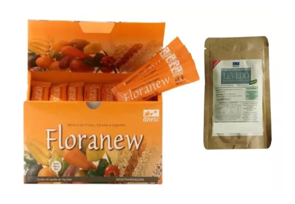 Floranew Anew 90 Sachês + Sachê 20 cápsulas Levedo Anew