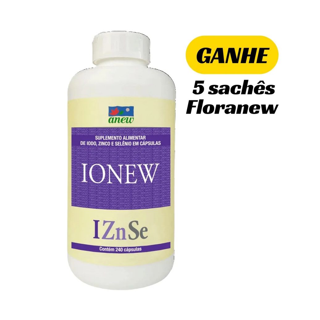 Ionew Anew 240 cápsulas + 5 Sachês Floranew