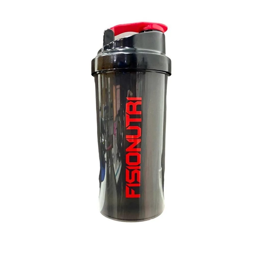 Coqueteleira Fisionutri (600ml) - Cor: Fumê Tampa Preta