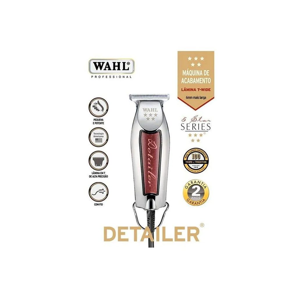 Máquina de Acabamento Wahl Detailer Bivolt