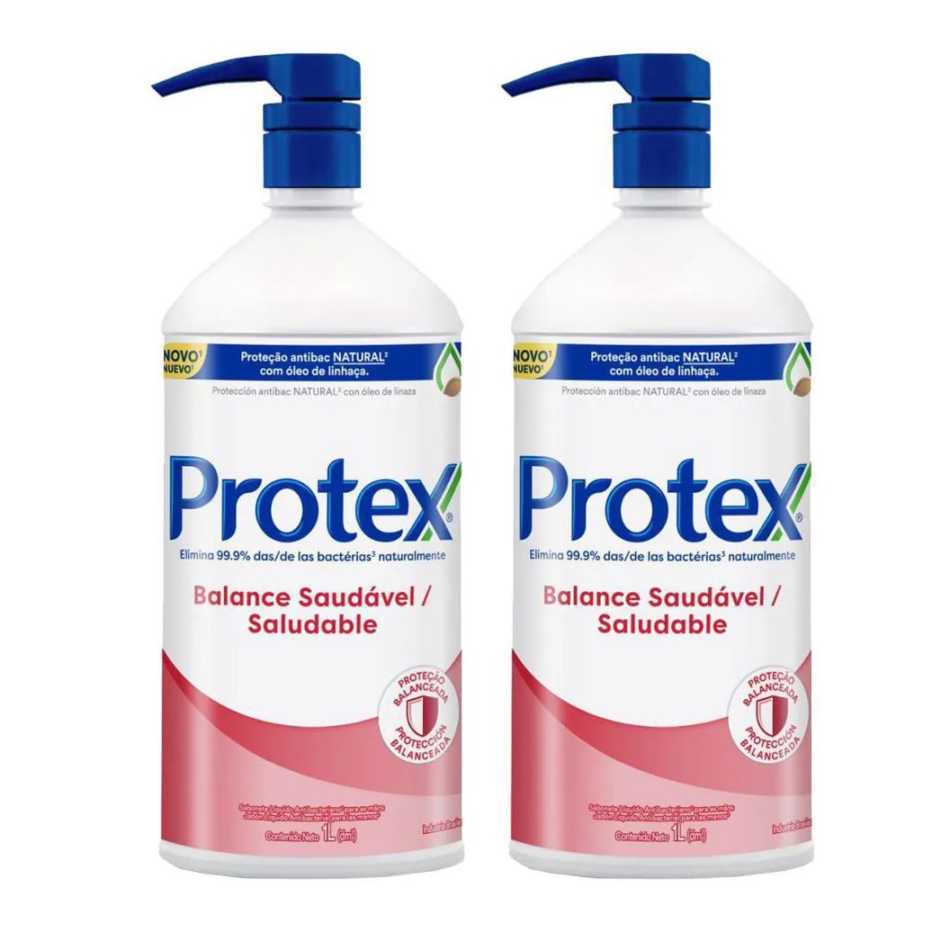 Kit Sabonete Líquido para Mãos Protex Balance 1l com 2 Uni.