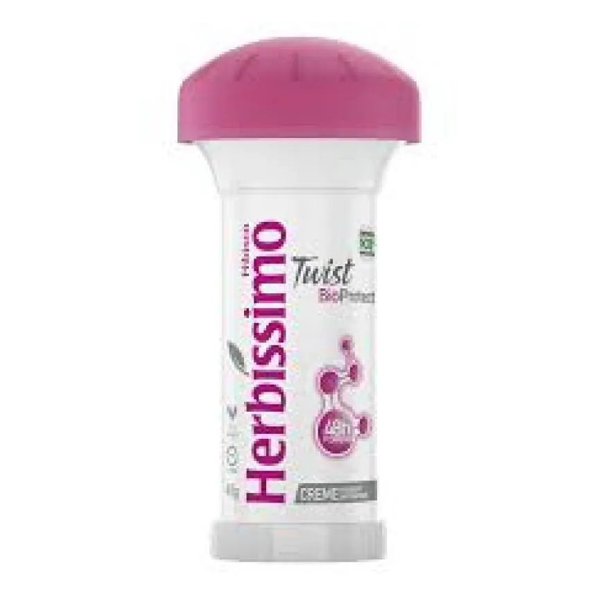 Desodorante Antitranspirante Creme Herbíssimo Twist Bioprotect Hibisco 45g