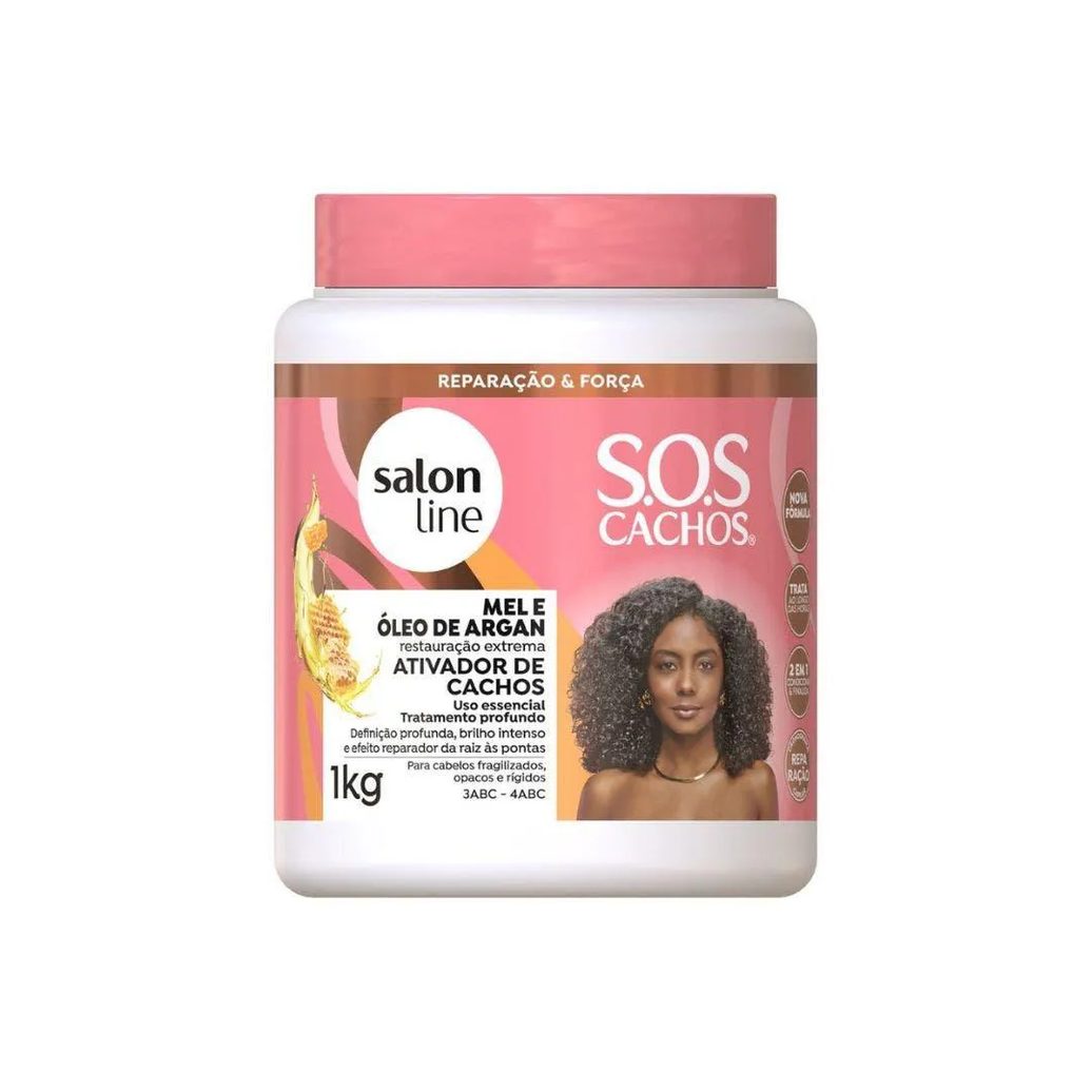 Ativador Capilar Salon Line Condicionador Sos Mel e Oleo de Argan 1kg