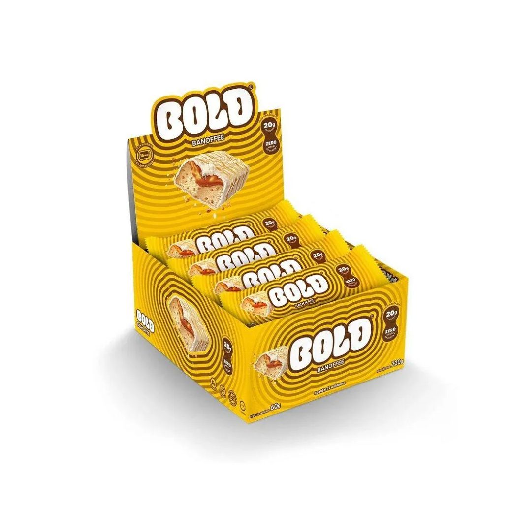 Bold Bar Display (12 Unid de 60g) - Sabor: Banoffee