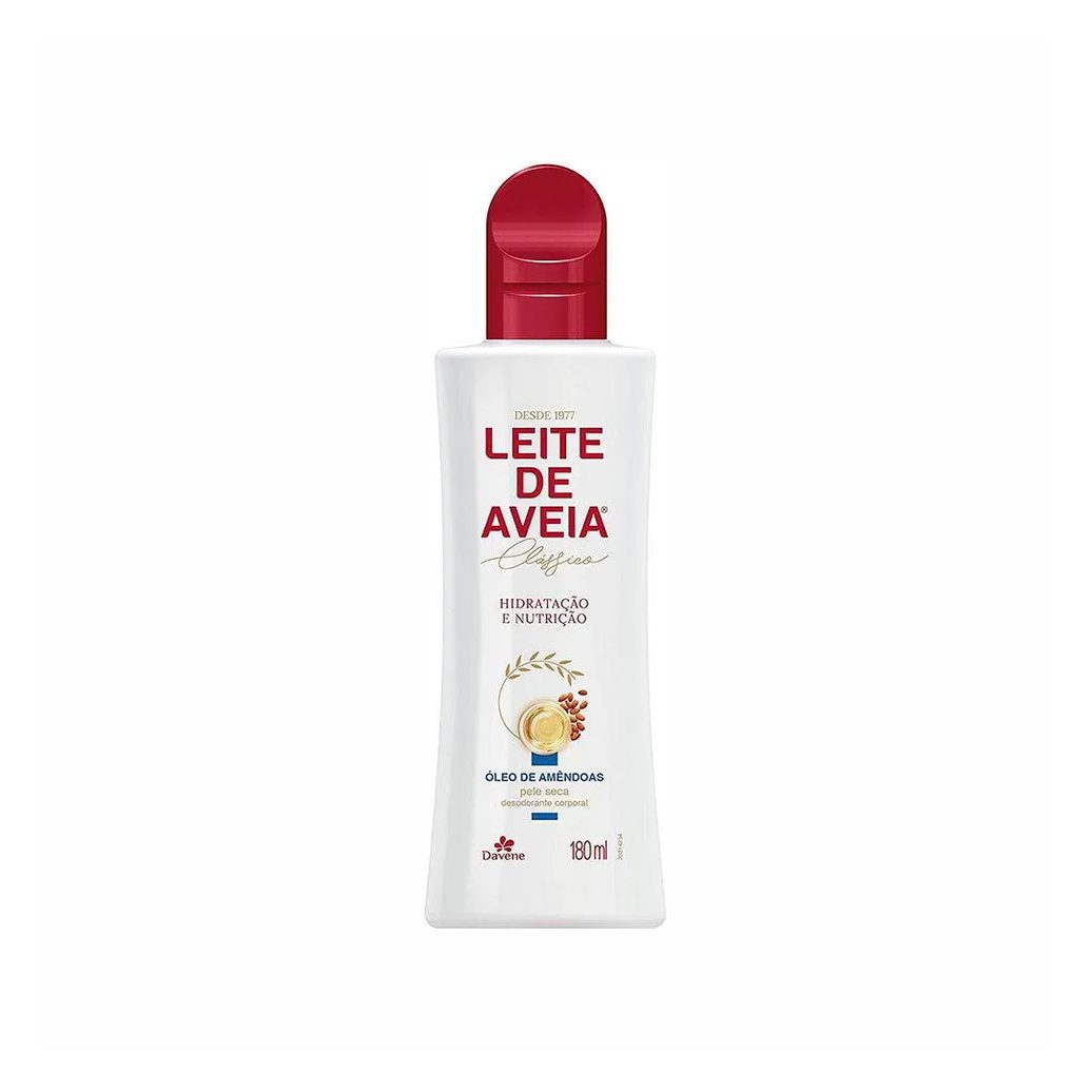 Loção Hidratante Leite de Aveia Davene Amêndoas 180ml
