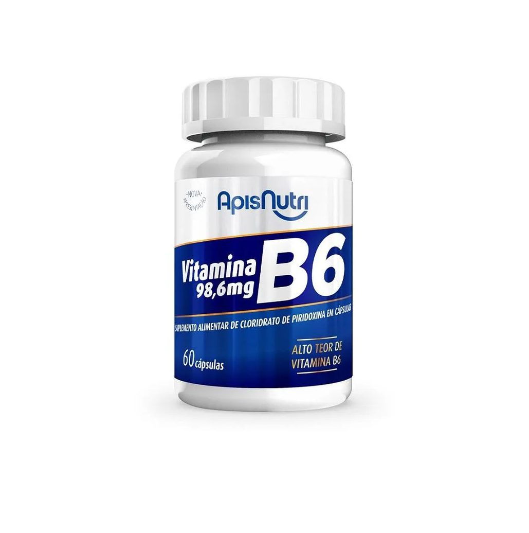 Vitamina B6 - 280mg (60 Cápsulas) - Padrão: Único