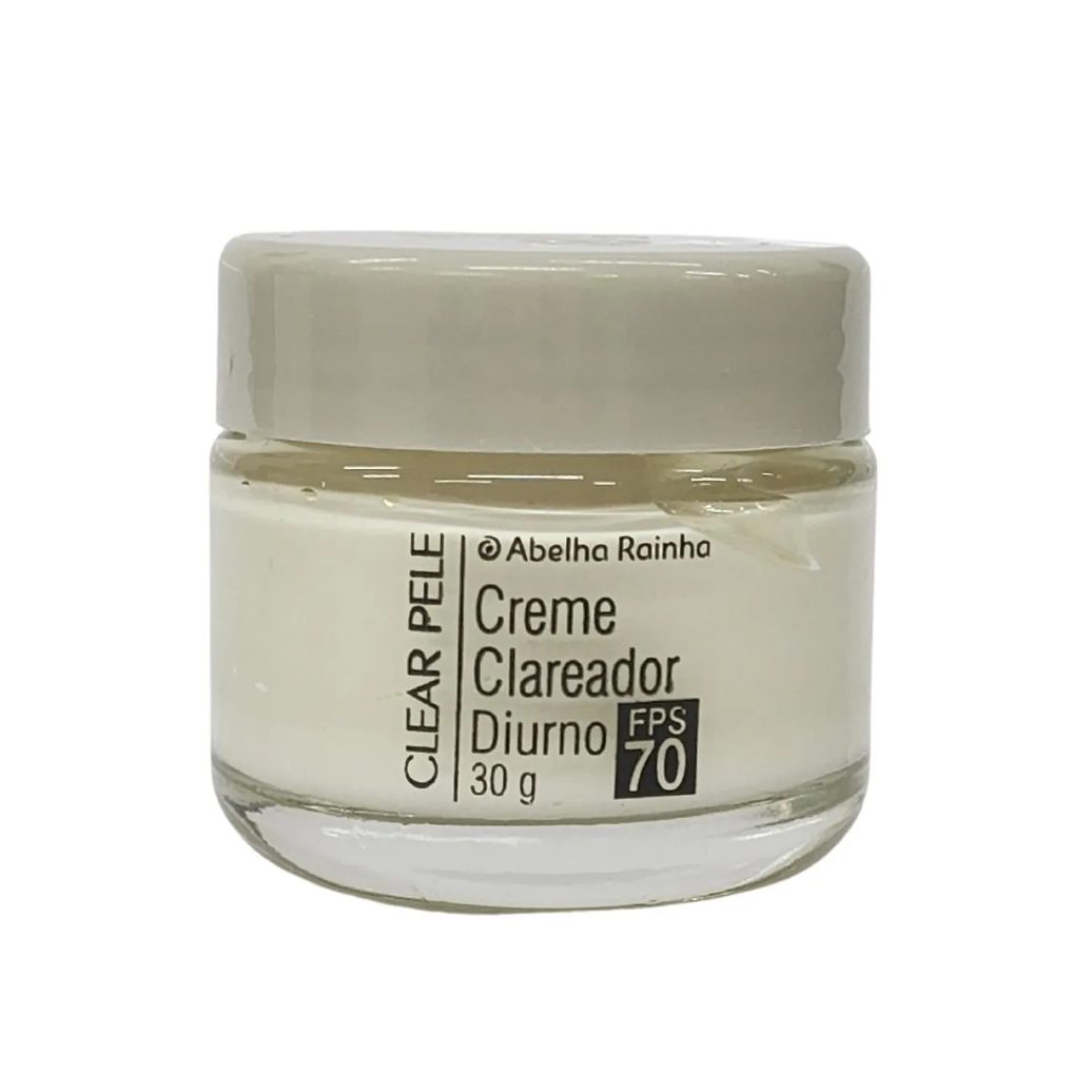 Creme Facial Clareador Diurno Fps 70 Clear Pele Abelha Rainha 30G