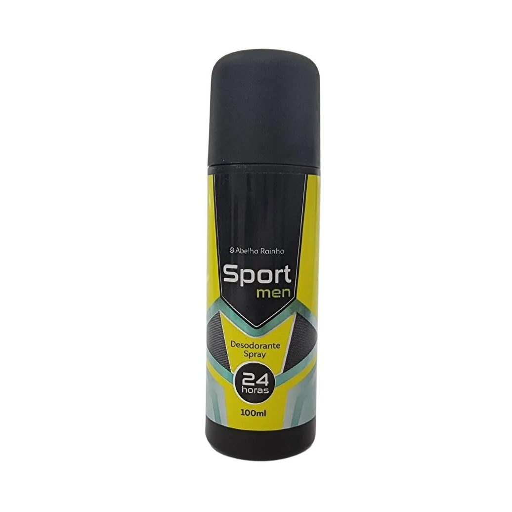 Desodorante Antitranspirante Spray Abelha Rainha Sport Men 24h 100ml