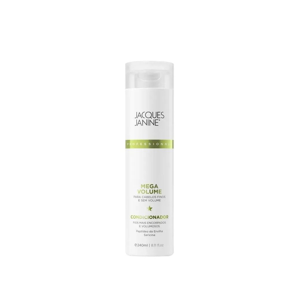 Condicionador Jacques Janine Professionnel Mega Volume Espessura da Fibra Capilar 240ml