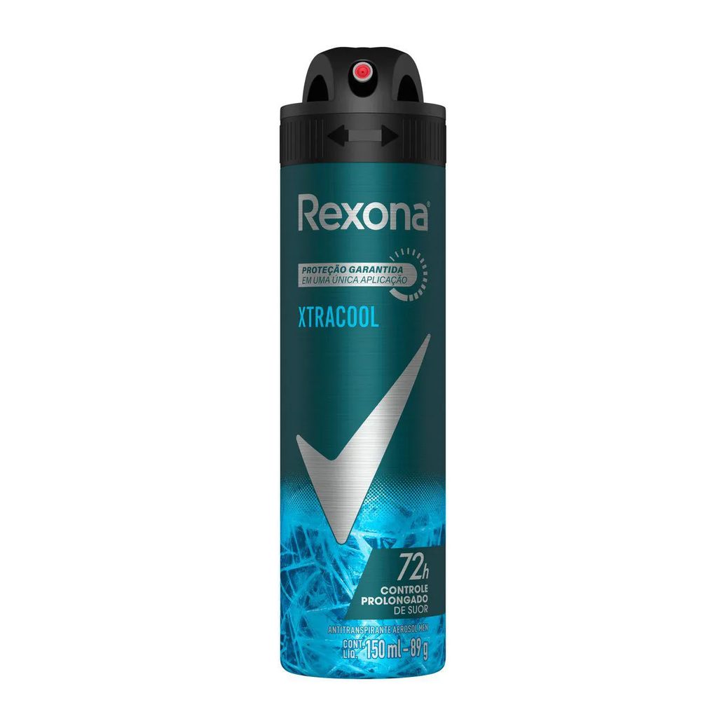 Desodorante Antitranspirante Aerosol Rexona Men Xtracool 72h 150ml