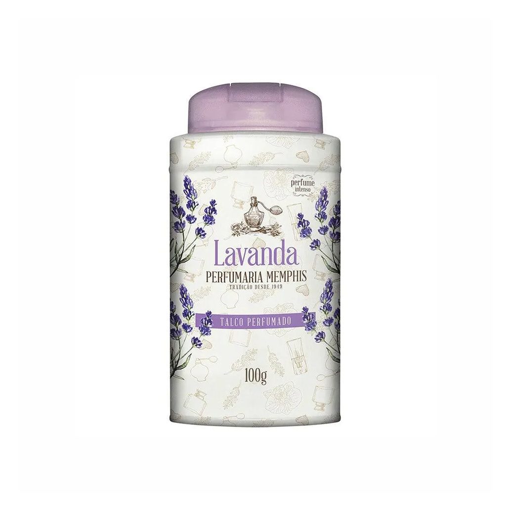 Talco Memphis Lavanda Perfumado 100g