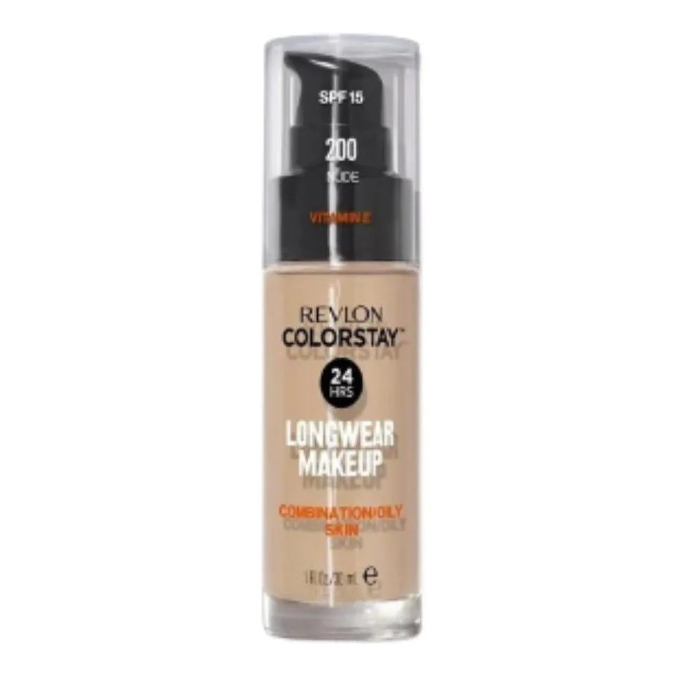 Base Líquida Colorstay Pump Pele Oleosa Nude Nº 200 30ml - Revlon´
