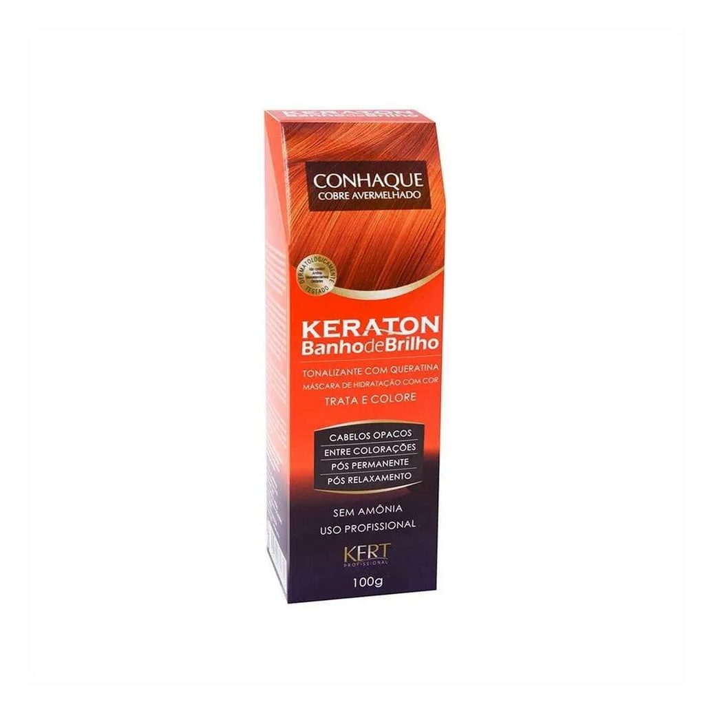Tonalizante Banho de Brilho Keraton Conhaque Cobre Avermelhado