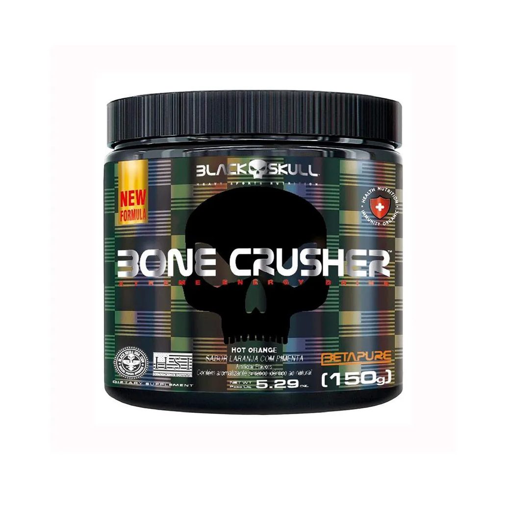 Pré-treino Black Skull Bone Crusher Hot Orange 150g