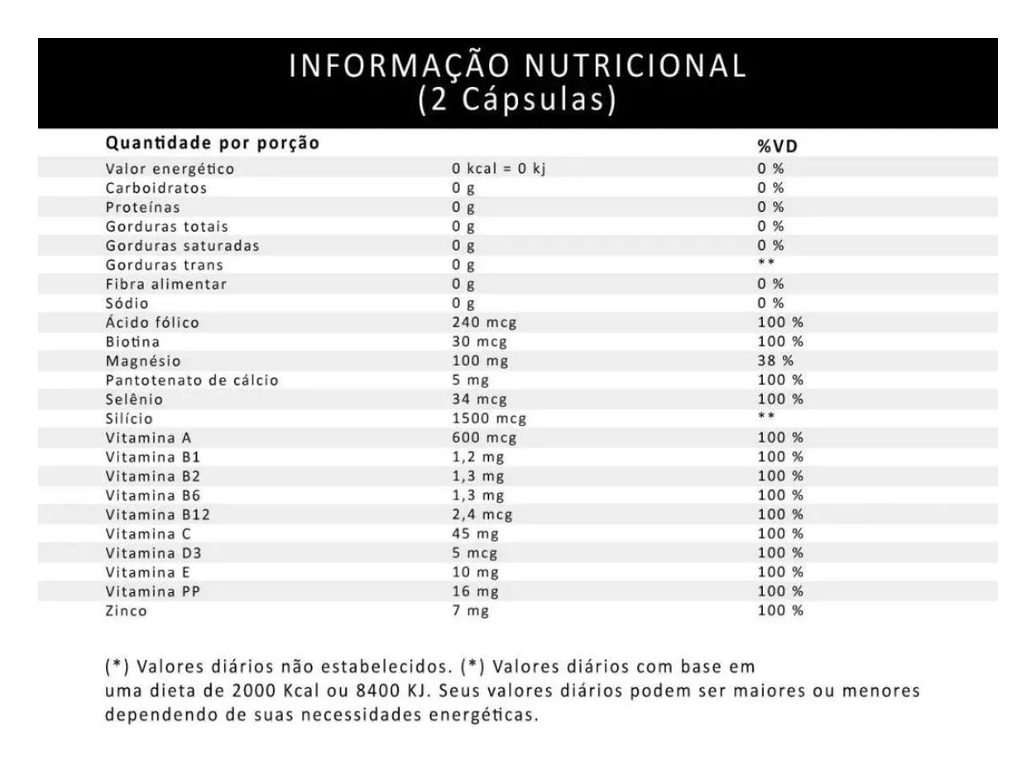 Biocolin Hair Central Nutrition 500mg com 60 cápsulas