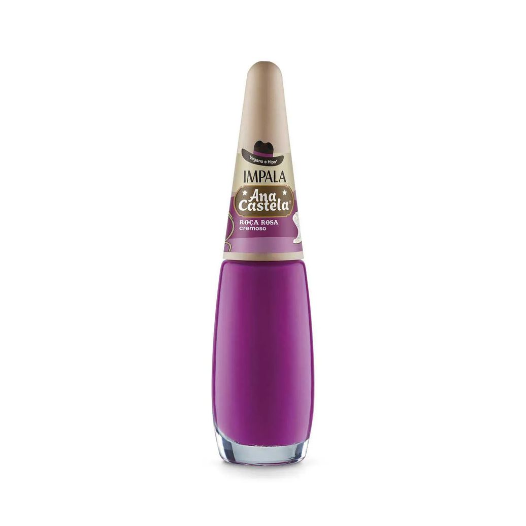 Esmalte Cremoso Impala Ana Castela Hipoalergênico 7,5ml - Roça Rosa
