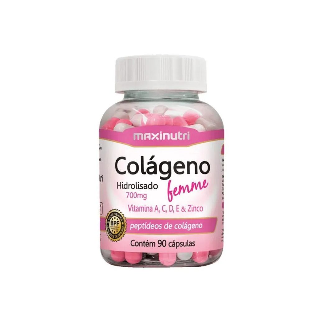 Colágeno Hidrolisado Femme 90 cápsulas Maxinutri