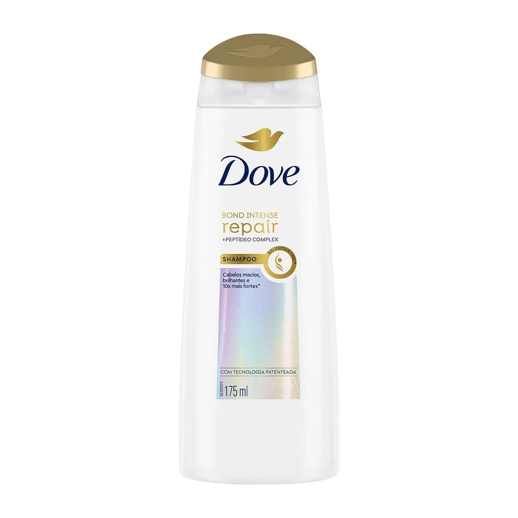 Kit Dove Bond Intense Repair Shampoo Petídeo Complex + Condicionador + Máscara de Tratamento + Óleo Sérum Bifásico Finalizador