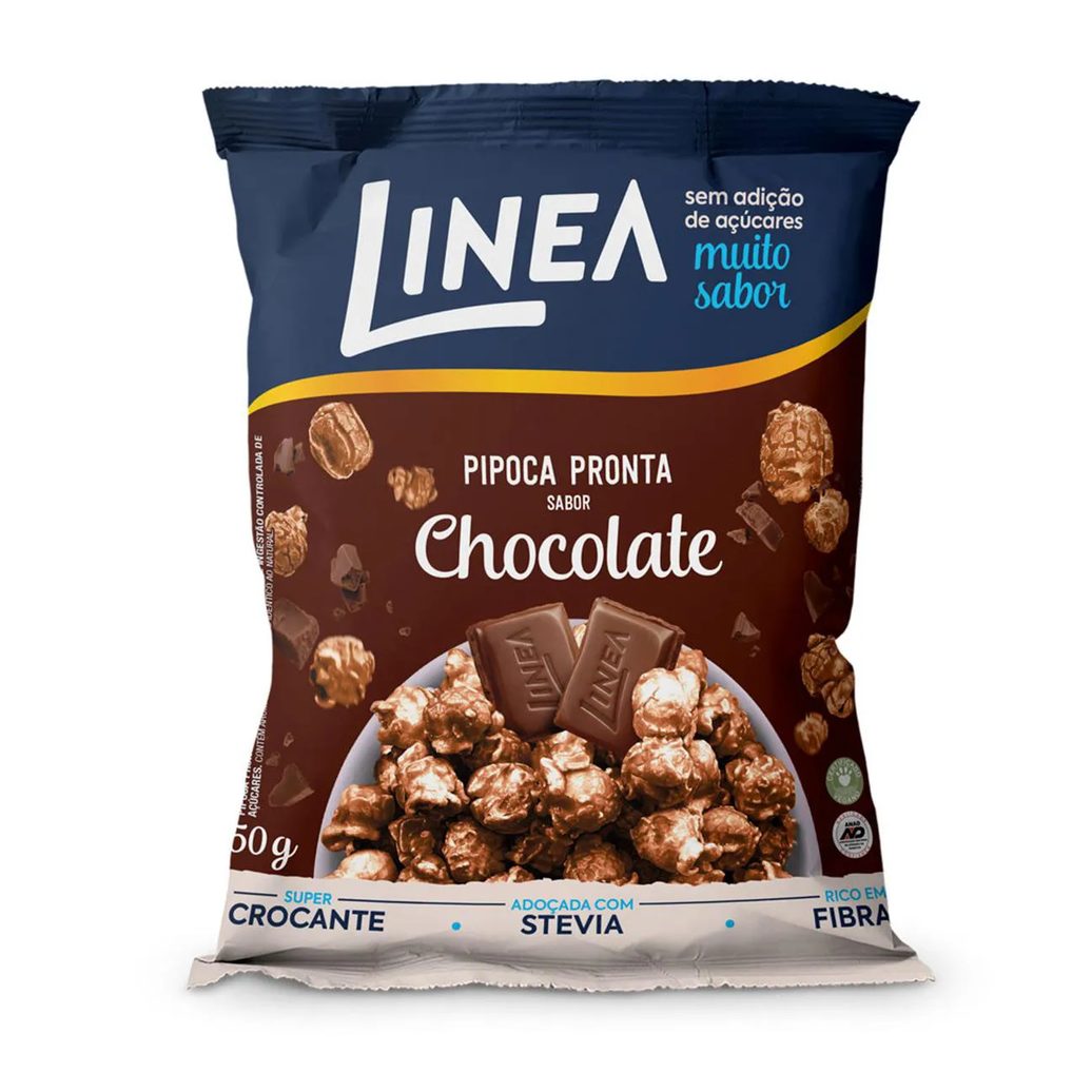 Pipoca Pronta Linea Sabor Chocolate 50g
