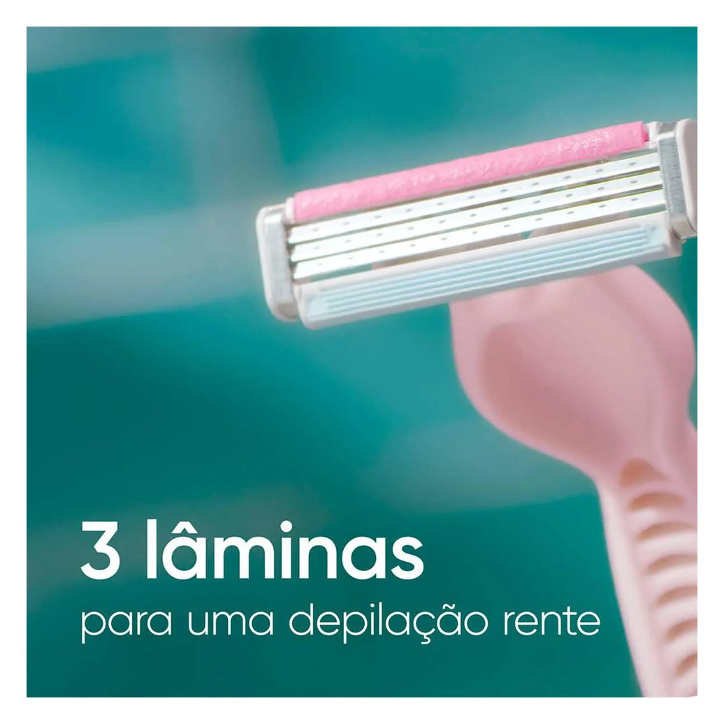 Aparelho de Depilar Descartável Gillete Venus Suave com 4 unidades