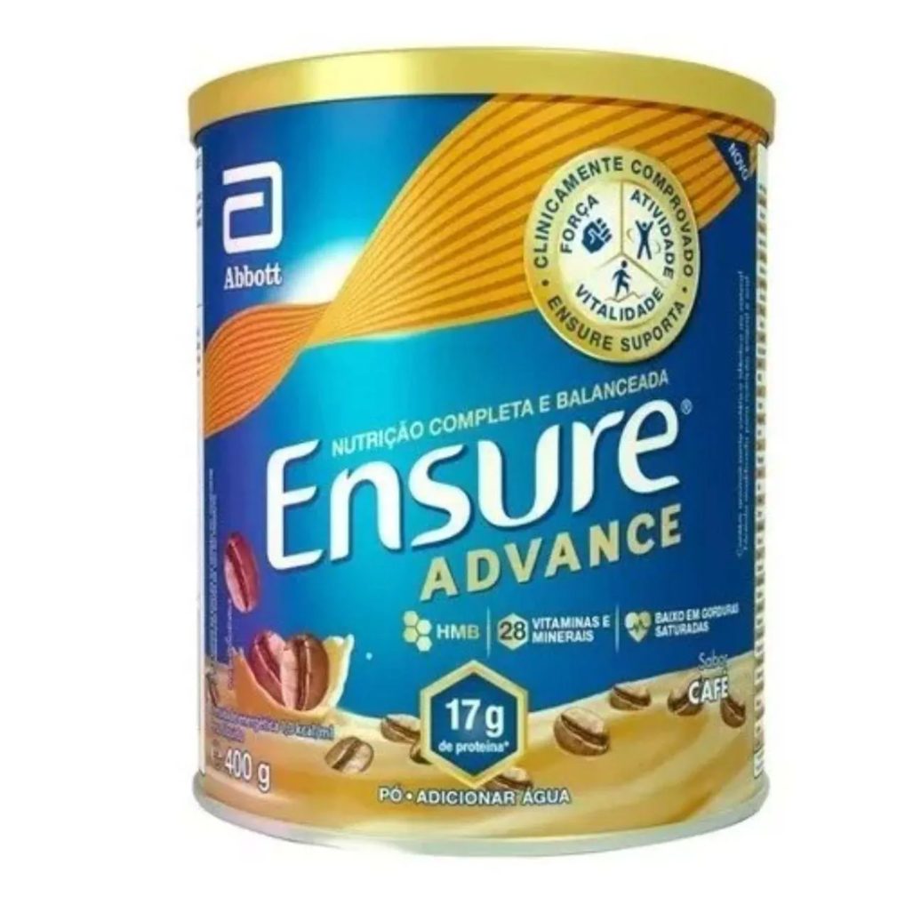 Ensure Advance Cafe Baunil 400g com 28 Vitaminas Senior