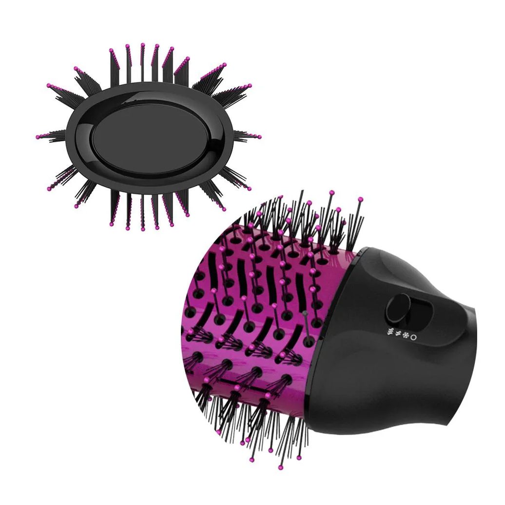 Taiff Easy Escova Oval Secadora 1200w Esmv12 Rosa - 127v