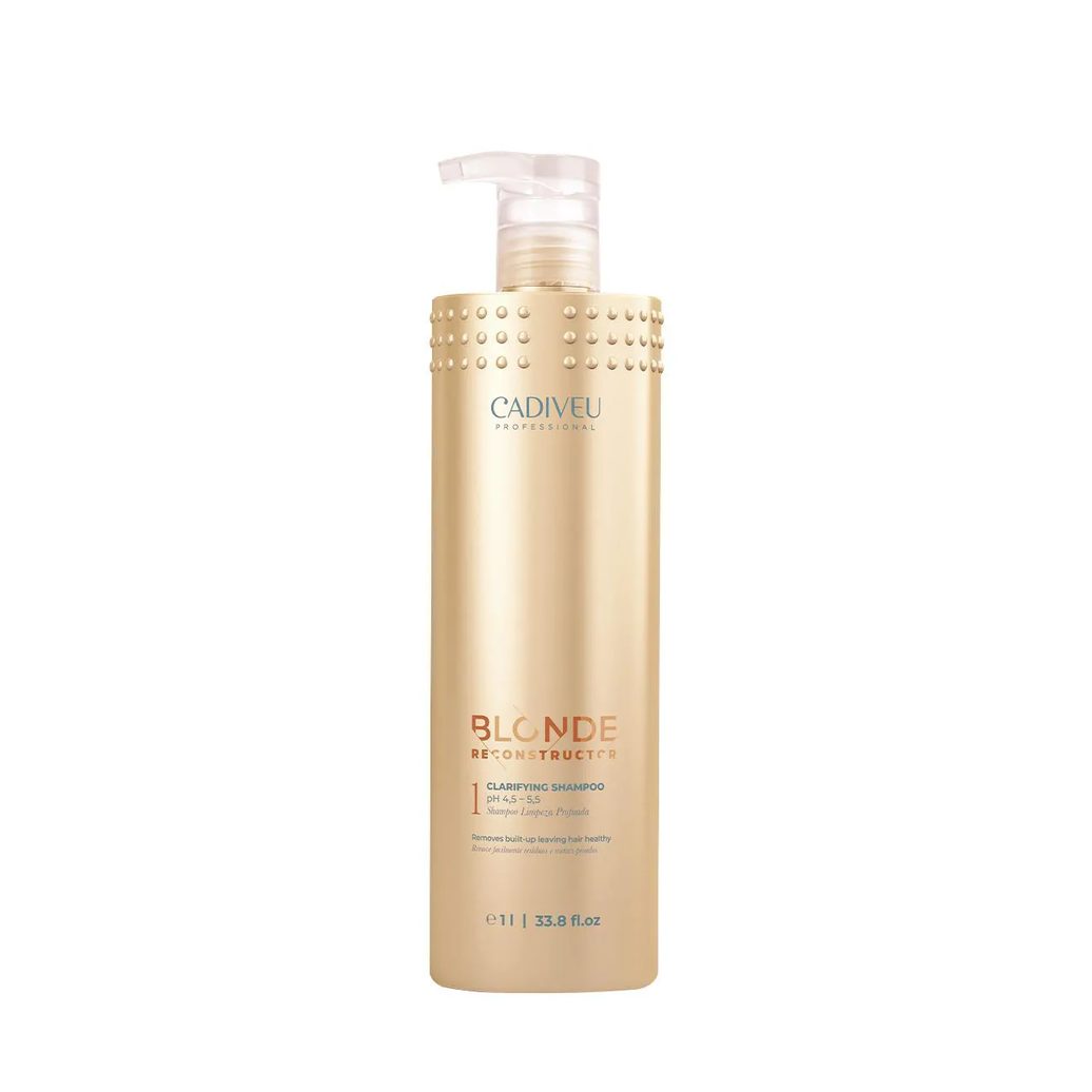 Shampoo Cadiveu Professional Blonde Reconstructor Clarifying Remoção de Metais Pesados 1l
