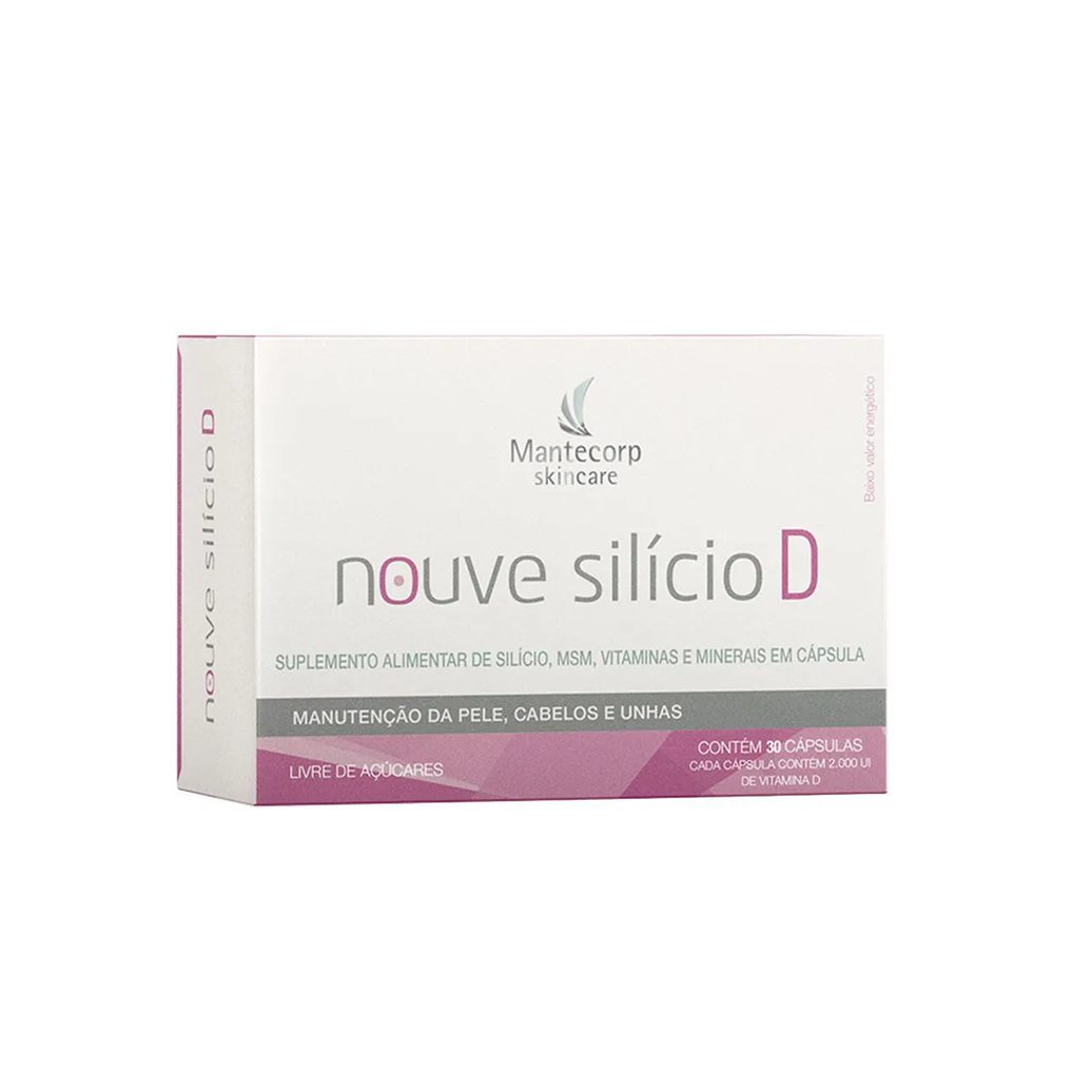 Suplemento Alimentar Nouve Silício D Cabelo Pele e Unha 30 Cápsulas