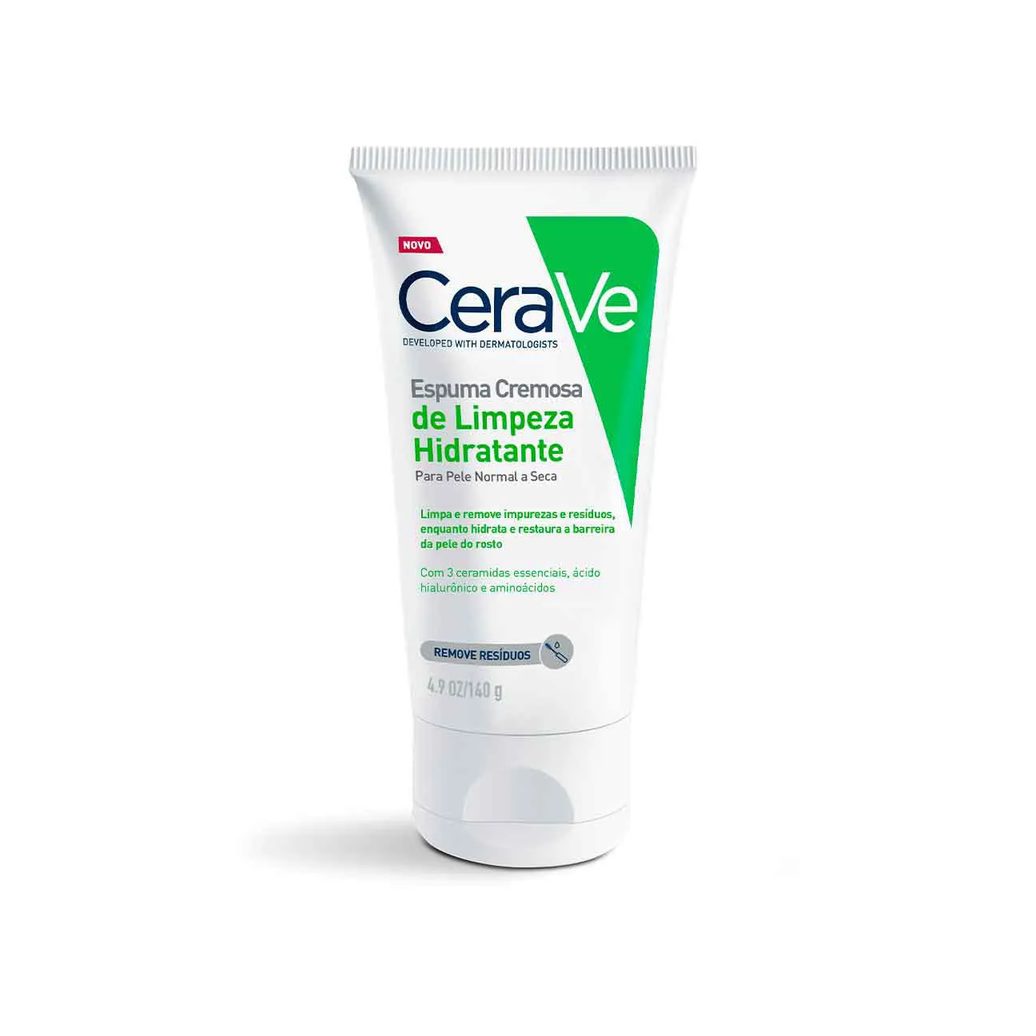 Espuma Cremosa de Limpeza Hidratante Cerave Sem Perfume 140g
