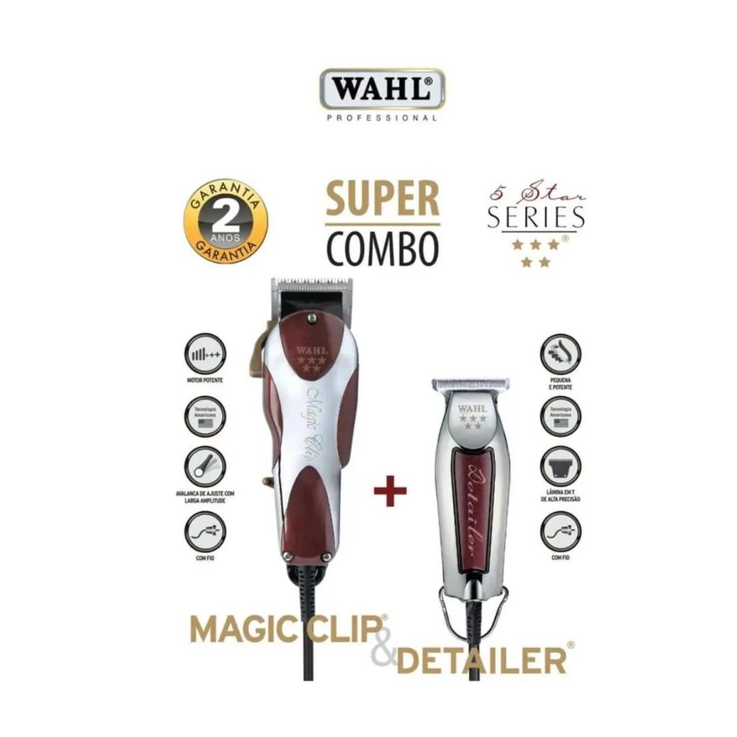 Wahl Super Combo Magic Clip 220v + Detailer Bivolt