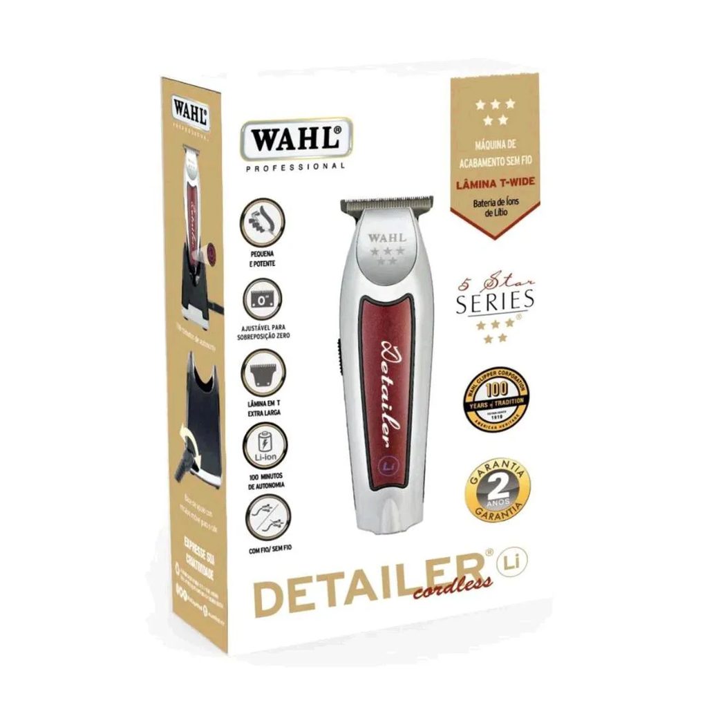 Wahl 5 Star Series Detailer Cordless Li Máquina de Acabamento Bivolt