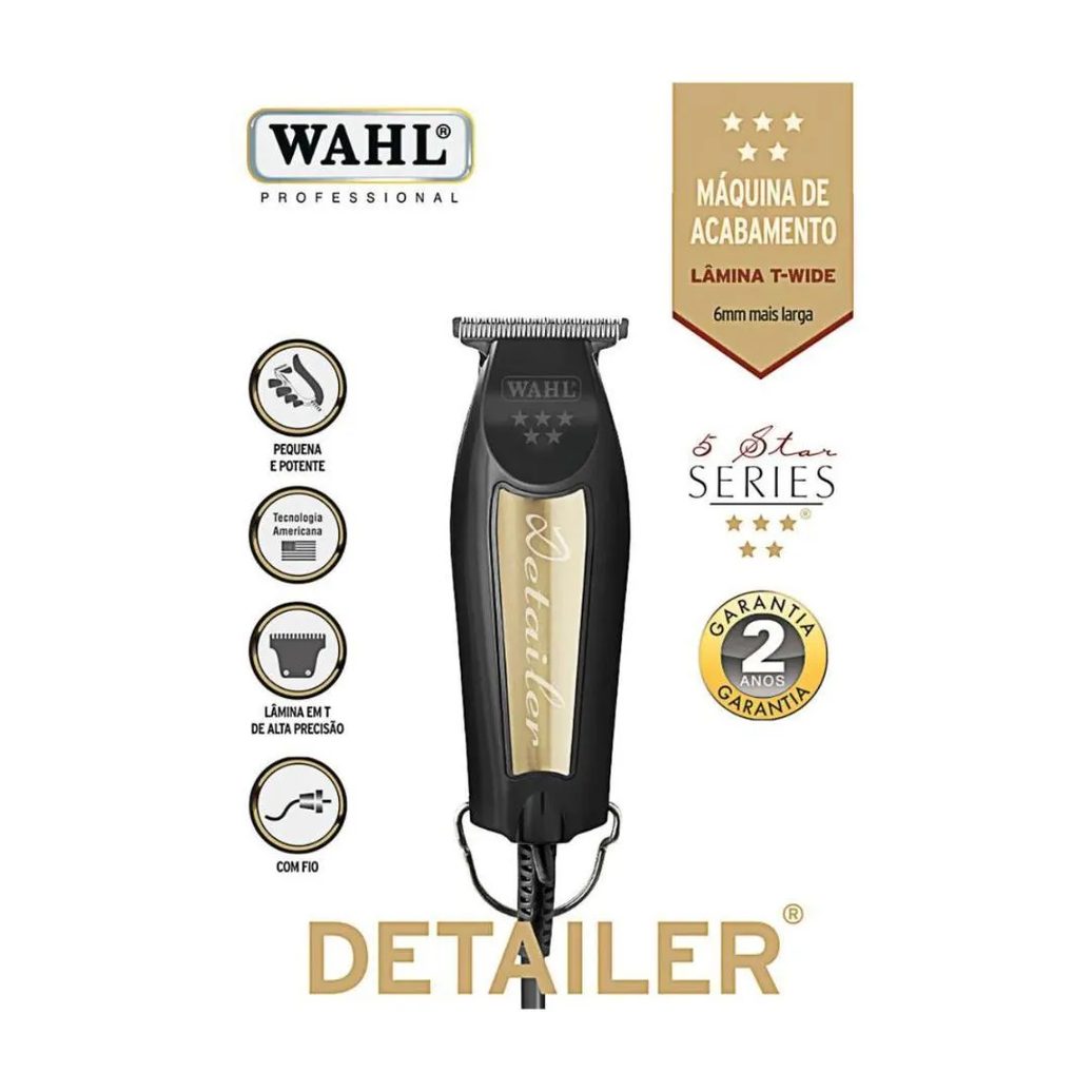 Wahl Maquina 5 Star Series Detailer Black & Gold Bivolt