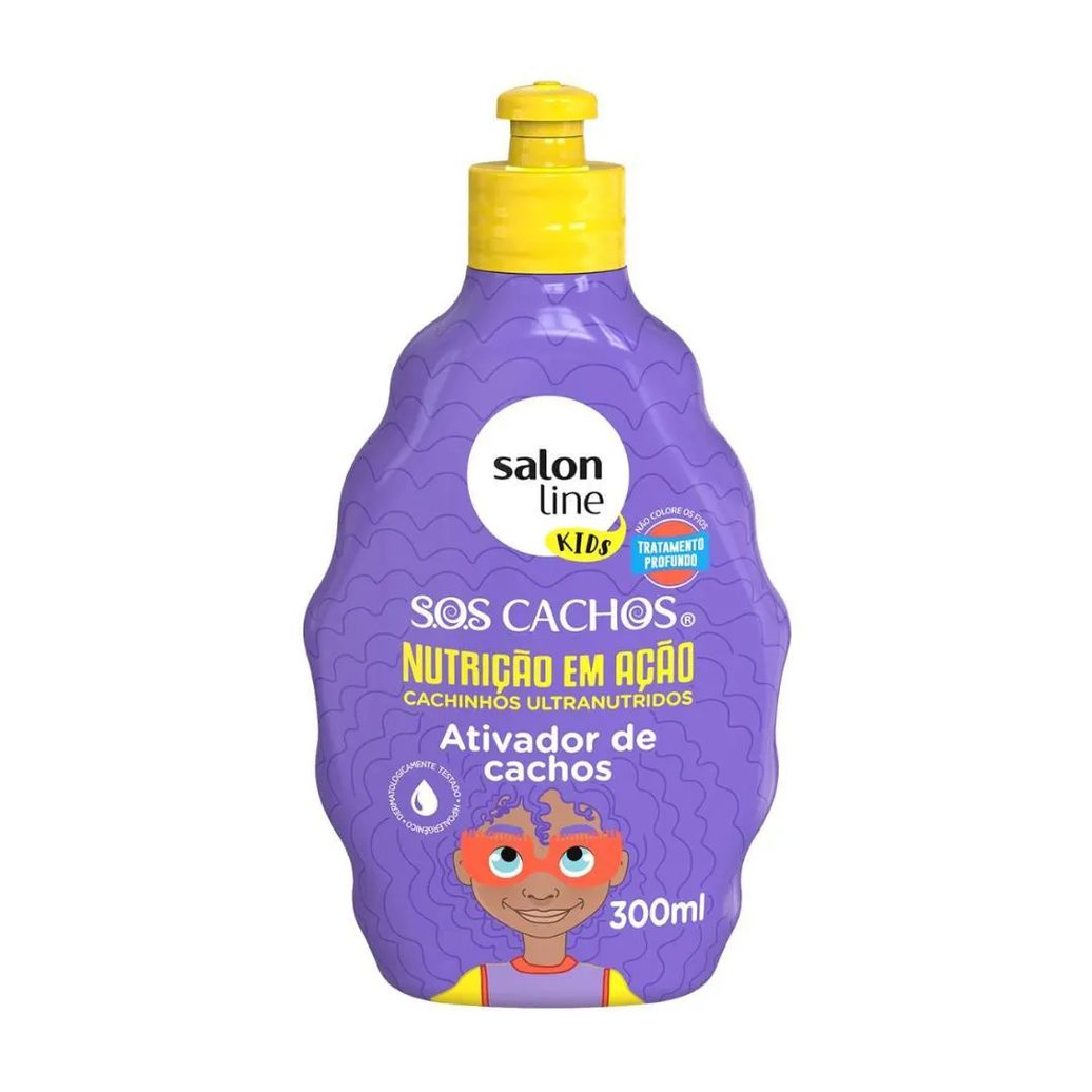 Ativador de Cachos Salon Line Kids Sos Cachos Nutrição em Ação 300ml