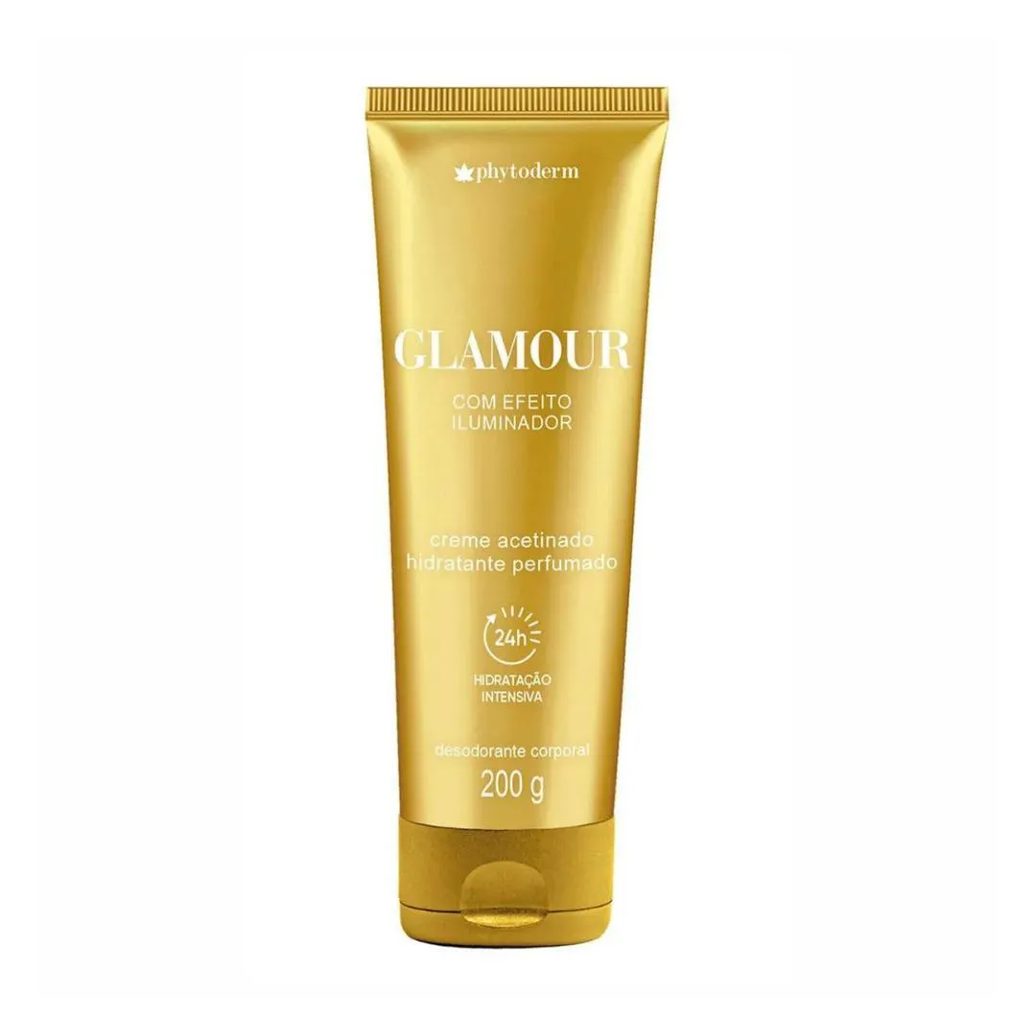 Creme Acetinado Hidratante Phytoderm Glamour Efeito Iluminador 200g