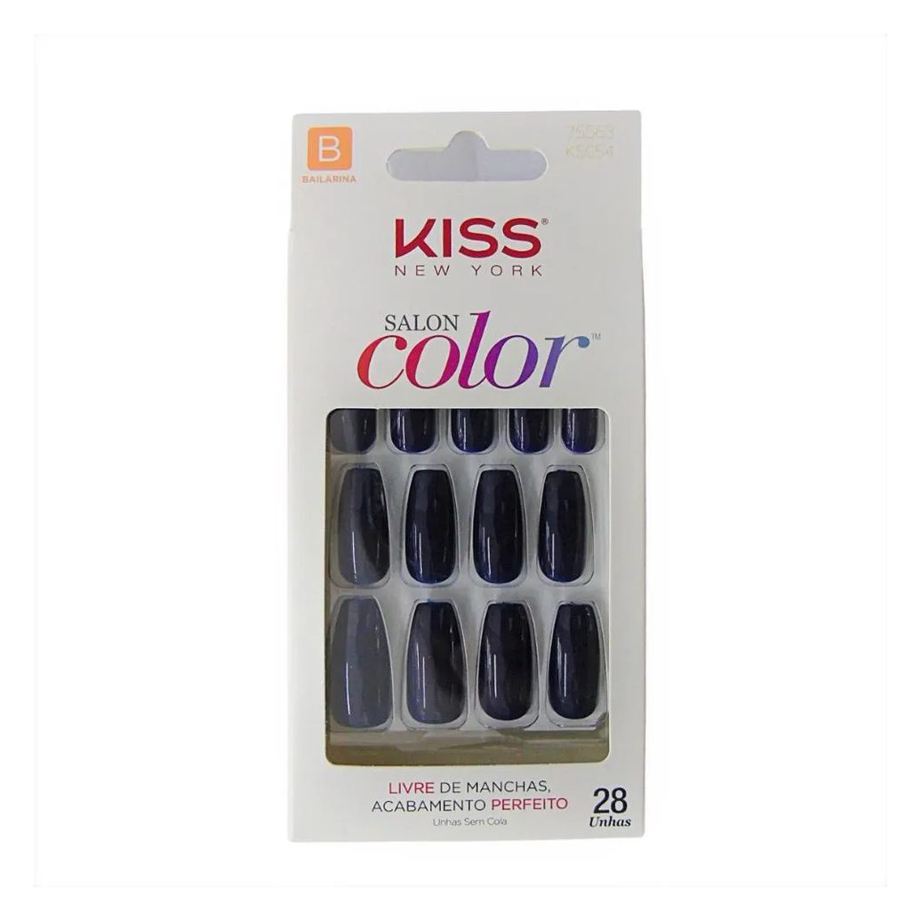 Unhas Postiças Kiss Ny Salon Color Bailarina Ksc54