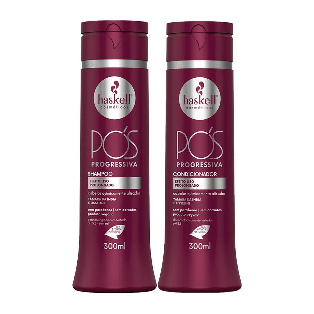Kit Haskell Pós Progressiva Shampoo+ Condicionador 300ml
